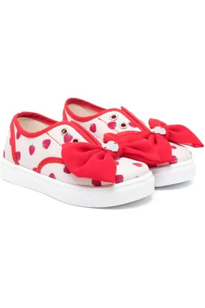 MONNALISA Strawberry-print sneakers