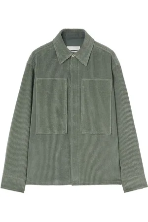 Jil Sander Drop-shoulder corduroy shirt