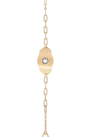 AREA Crystal Chain Plate choker necklace