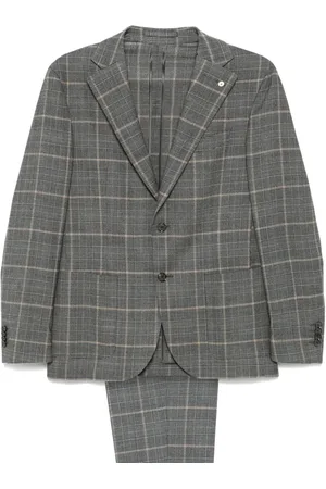 LUIGI BIANCHI MANTOVA Prince of Wales check suit