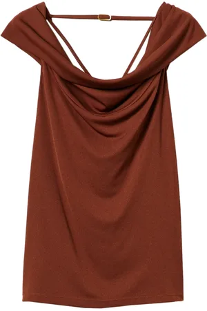 Twin-Set Draped-neck top