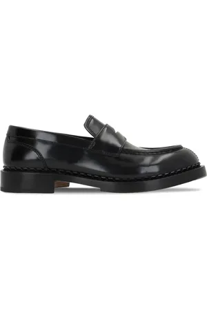 santoni Slip-on leather loafers