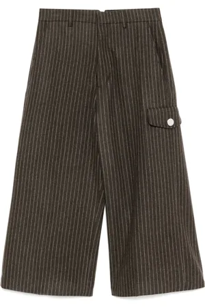 Ami Striped cropped trouser