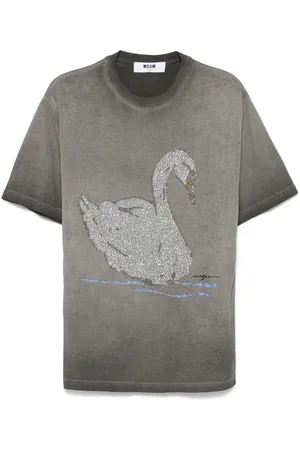 Msgm Crystal-embellished T-shirt