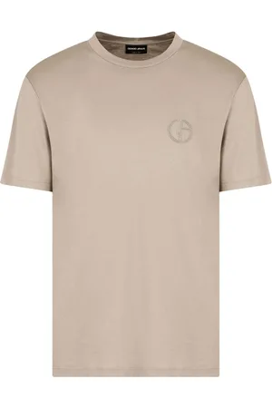 Giorgio Armani Logo-embroidered cotton T-shirt