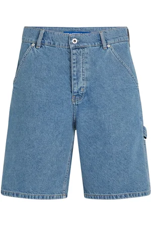 Karl Lagerfeld Utility denim organic-cotton shorts