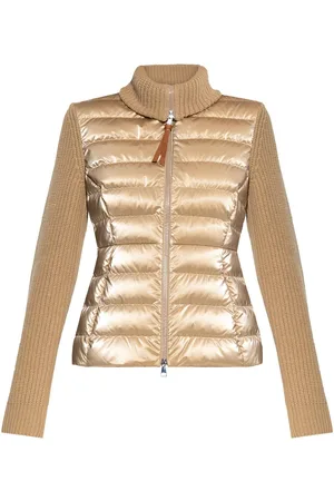 Moncler Padded-panel wool cardigan