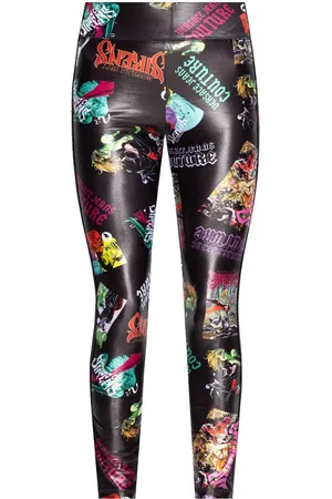 VERSACE Abstract pattern leggings