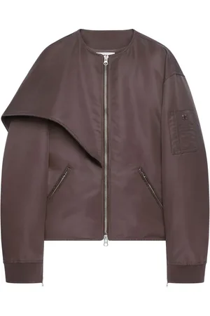 Courrèges Bow-collar bomber jacket
