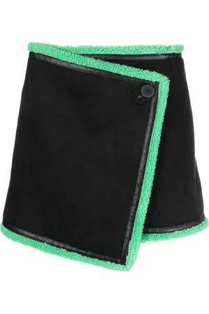 Twin-Set Wrap-design thigh-length skirt