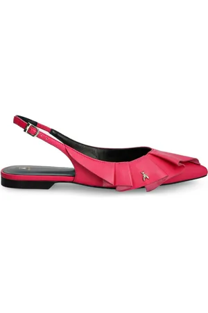 Patrizia Pepe Ruffle-detail ballerina shoes