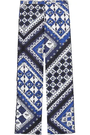 Puccini Festa-print silk trousers