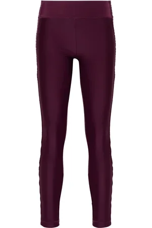 VERSACE Logo-tape leggings