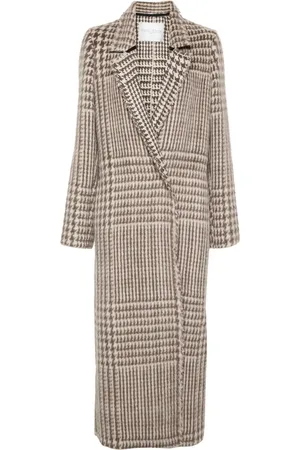 FORTE FORTE Houndstooth-pattern coat