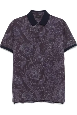 Etro Floral-paisley polo shirt