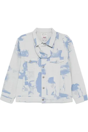 KIDSUPER STUDIOS Faces Collage denim jacket