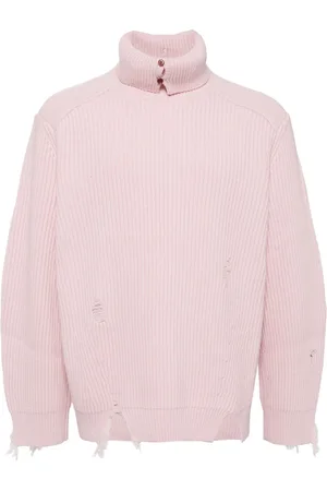 CROQUIS Distressed roll-neck jumper