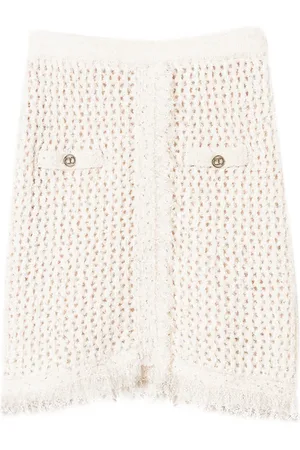 Twin-Set Mesh-knit miniskirt
