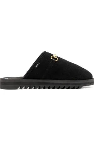 SUICOKE Chain-detail suede slippers