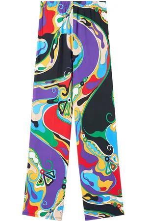Puccini Orchidee print trousers