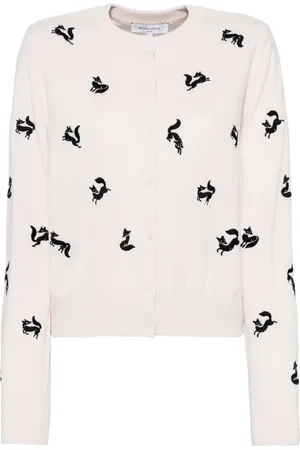 Maison Kitsuné Fancy fox embroidered cardigan