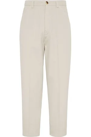 Brunello Cucinelli Tapered-leg chino trousers