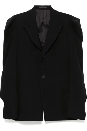 YOHJI YAMAMOTO Damaged gabardine-sleeved gusset jacket