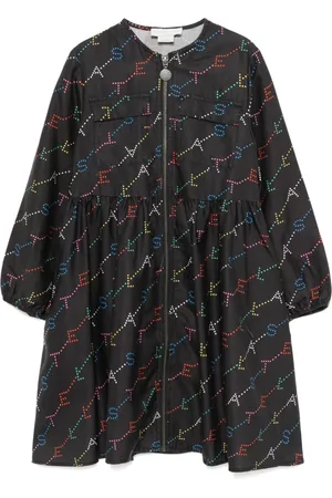 Stella McCartney Logo print zip-up dress