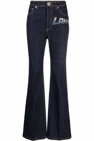 Lanvin Logo-print straight-leg jeans
