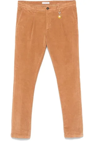 Manuel Ritz Velvet pleated chinos