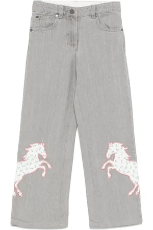 Stella McCartney Horse-appliqué jeans