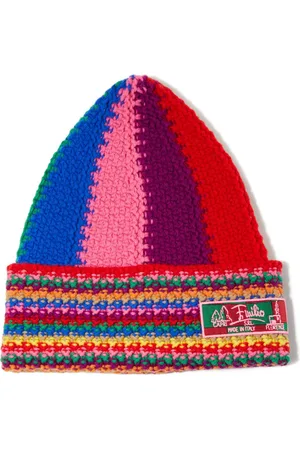 Puccini Colourblock wool beanie hat