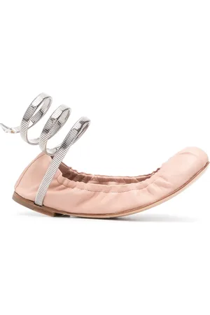 RENE CAOVILLA Leather ballet flats
