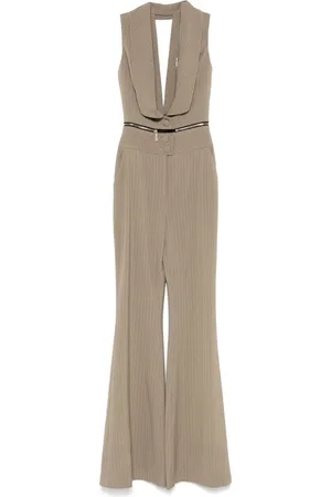 MITILIANE COUTURE Striped zipped jumpsuit