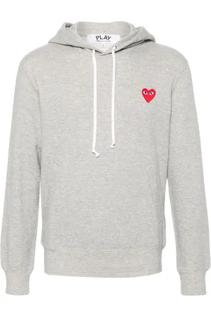 Comme des Garçons Heart-patch hoodie