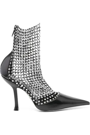 RENE CAOVILLA 100mm crystal embellished pumps