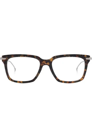 Thom Browne Tortoiseshell effect square-frame glasses