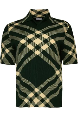 Burberry Checked wool polo shirt