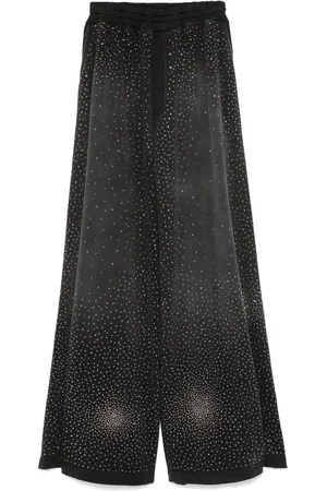 GIUSEPPE DI MORABITO Rhinestone-embellished palazzo pants