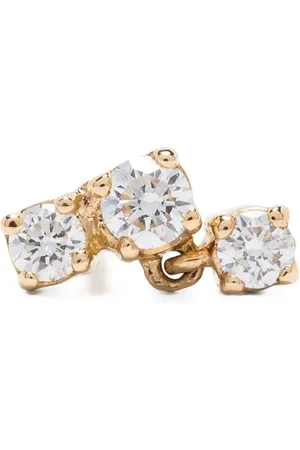 KIMAI 18kt yellow Three Drops diamond single earring