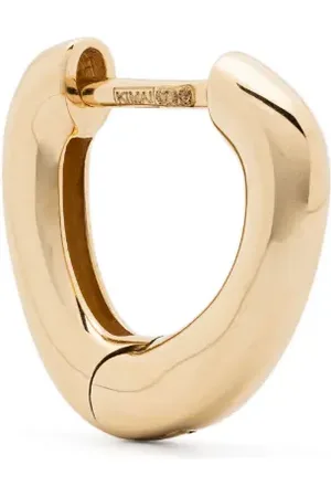 KIMAI 18kt recycled yellow Chubby single hoop earring
