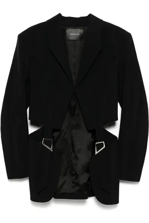 MUGLER Buckled tailored blazer