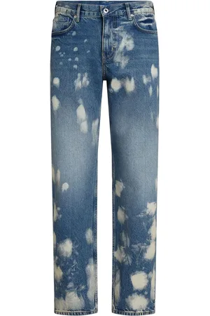 Karl Lagerfeld Bleached traight-leg jeans