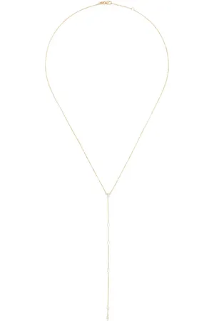 KIMAI 18kt recycled yellow Cascade diamond pendant necklace