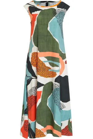 Lygia & Nanny Tie abstract-print midi dress
