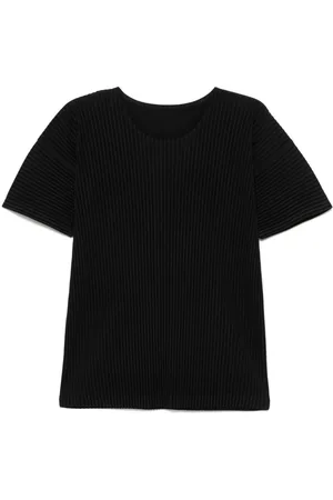 Issey Miyake Plissé-effect T-shirt