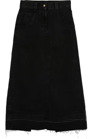 Palm Angels Denim maxi skirt
