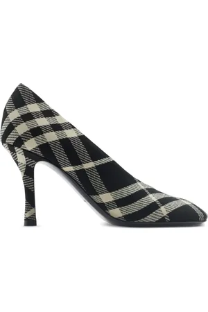 Burberry 85mm Equestrian-print pumps