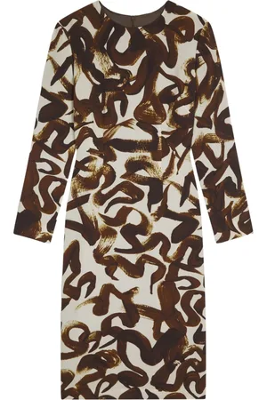 DRIES VAN NOTEN Printed shift midi dress