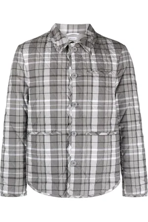 Thom Browne Checked quilted shirt jacket